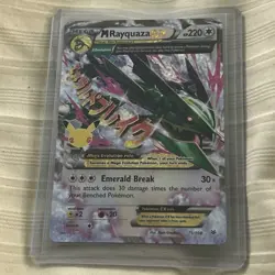 M Rayquaza EX 76/108 Celebrations: Classic Collection Holo Pokemon - Image 1