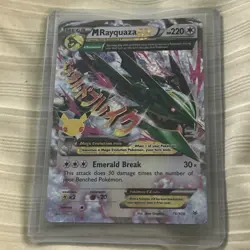 M Rayquaza EX 76/108 Celebrations: Classic Collection Holo Pokemon - Image 2