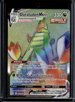 2021 Pokemon SWSH Evolving Skies Duraludon VMAX #219/203 - Image 1