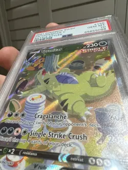 Pokemon Tyranitar V Full Art Battle Styles Holo Ultra Rare #155 PSA 10 - Image 3