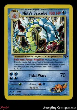 2000 Pokemon Gym Challenge Unlimited #13 Misty's Gyarados HOLO - Image 1