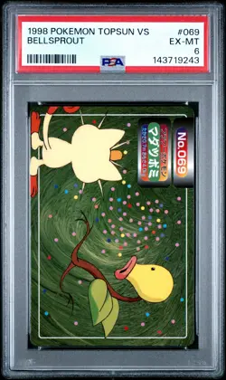 1998-99 POKEMON TOPSUN VS #069 BELLSPROUT PSA 6 - Image 1