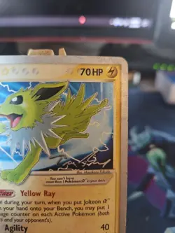 Pokemon Jolteon Gold Star EX Power Keepers 101/108 2007 World Championships HP - Image 3