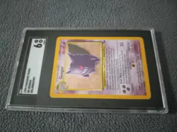 1999 Vintage Pokemon Fossil - Gengar #5 Holographic - Holo 5/62 - SGC 6 - Image 5