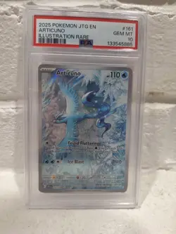 2025 Articuno Illustration Rare 161/159 PSA 10 Journey Together Pokemon - Image 1