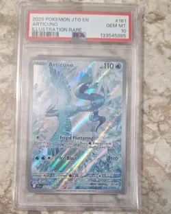2025 Articuno Illustration Rare 161/159 PSA 10 Journey Together Pokemon - Image 2
