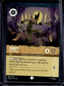 2025 Disney Lorcana Whispers In The Well Goofy Ghost Hunter Epic #205/204 - Image 1