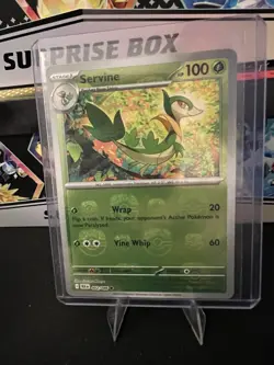 Servine 002/086 Masterball Reverse Holo Black Bolt Pokemon Card English Mint - Image 1