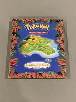 Pokemon Southern Islands Binder + 18 Cards - Image 1