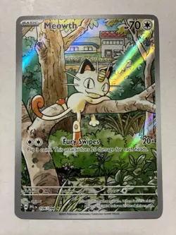 Pokemon Meowth 106/094 Me02: Phantasmal Flames Illustration Rare Holo Card TCG - Image 1