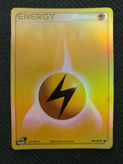 Pokemon. Electric Energy Card. 109/109. Lightly Played. Holo! - Image 5