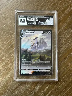 Arceus V SWSH204 Black Star Promo HGA 9.5 GEM MINT Pokemon Card Graded - Image 1