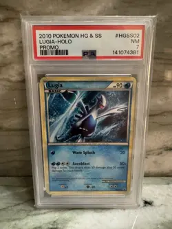 2010 Pokemon HeartGold SoulSilver Promo Lugia-Holo Card #HGSS02 PSA 7 - Image 1