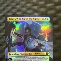 Teferi, Who Slows the Sunset (Borderless) Foil Innistrad Midnight Hunt - Image 3
