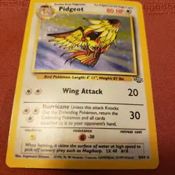 Pidgeot 08/64 Jungle Holo Pokemon card LP amazing condition - Image 1