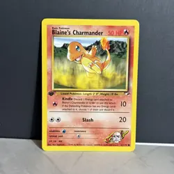 Pokemon Card - Blaine's Charmander Gym Heroes 61/132 Common 1st Edition - Image 1