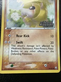 Sandshrew 74/109 EX Team Rocket Returns Stamped Reverse Holo Pokemon TCG Card LP - Image 2