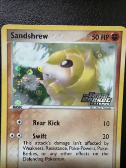 Sandshrew 74/109 EX Team Rocket Returns Stamped Reverse Holo Pokemon TCG Card LP - Image 3