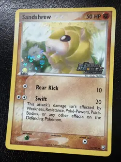 Sandshrew 74/109 EX Team Rocket Returns Stamped Reverse Holo Pokemon TCG Card LP - Image 4