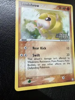 Sandshrew 74/109 EX Team Rocket Returns Stamped Reverse Holo Pokemon TCG Card LP - Image 5