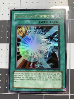 Yu-Gi-Oh! Burst Stream of Destruction Spell Card AST-038 1996 Near Mint - Image 1