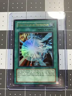 Yu-Gi-Oh! Burst Stream of Destruction Spell Card AST-038 1996 Near Mint - Image 3