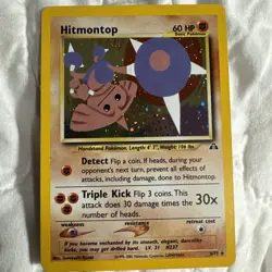Hitmontop #3/75 Holo Rare 2001 Neo Discovery Vintage Pokemon Card LP/NM - Image 1