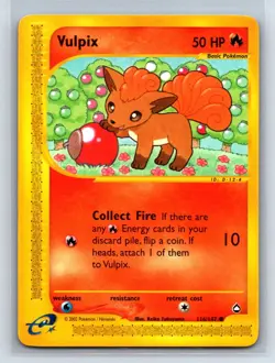 Vulpix Aquapolis #116/147 Pokemon Card TCG - LP - Image 1