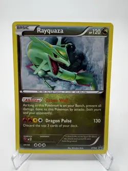 Rayquaza XY64 Black Star Promo Holo Pokemon Card Legendary 2015 - Image 1