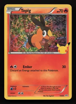 Tepig McDonald's Promos 13/25 Holo Promo Card 2021 - Image 1
