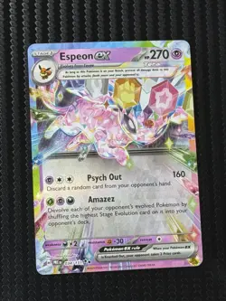 Pokemon TCG Espeon EX Double Rare Prismatic Card 034/131 - Image 1