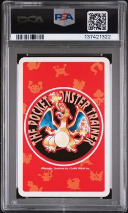 1996 POKEMON RED VERSION PLAYING CARDS 10 OF HEARTS #141 KABUTOPS PSA 10 - Image 2