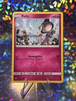 Pokemon TCG Ralts Burning Shadows 91/147 Regular Common Card MP - Image 1
