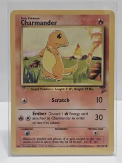 CHARMANDER - Base Set 2 - 69/130 - Common - Pokemon Card - Unlimited Edition NM - Image 1
