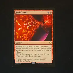 MTG Jeska's Will Commander Legends Rare Red Sorcery Regular English NM - Image 1