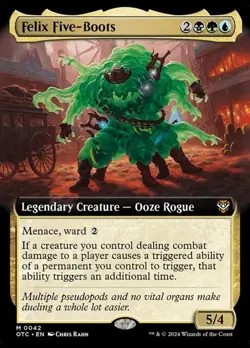Felix Five-Boots - Foil Extended Art OTC NM MTG - Image 1