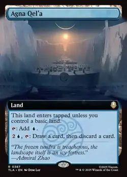 Agna Qel'a - Foil Extended Art TLA NM MTG - Image 1