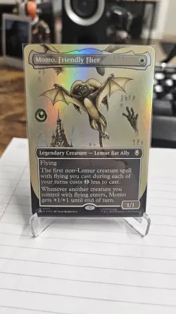 Momo, Friendly Flier (Borderless) MTG Avatar: The Last Airbender Foil - Image 1