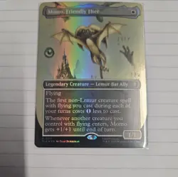 Momo, Friendly Flier (Borderless) MTG Avatar: The Last Airbender Foil - Image 4