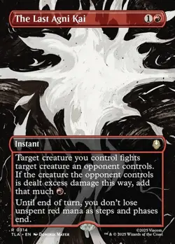 The Last Agni Kai - Foil Extended Art TLA NM MTG - Image 1