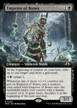 Emperor of Bones - Foil Extended Art MH3 NM MTG - Image 1