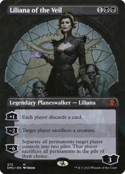Liliana of the Veil - Foil Extended Art DMU NM MTG - Image 1
