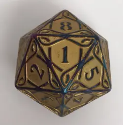 MTG Kaldheim Oversized Spindown • Gold D20 Dice • Magic The Gathering Bundle Die - Image 5