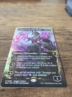 Liliana Of The Dark Realms X1 Mtg Bloomburrow Nm Borderless Raised Foil Gorgeous - Image 4