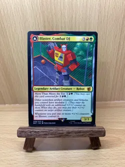 Blaster Combat DJ // Blaster Morale Booster - NM - BOT 008 - MTG Transformers - Image 1