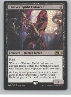 #125 Thieves' Guild Enforcer MTG Core Set 2021 Rare - Image 1