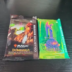 2 MTG Collector Booster Packs - Streets Of New Capenna - Dominaria Remastered - Image 1