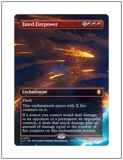 1x Fated Firepower, Borderless Art 0297, Avatar, Magic MTG NM - Image 1
