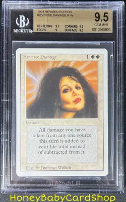 MTG 3rd Edition Revised 1994 Reverse Damage BGS 9.5 GEM MINT Old School 93/94 - Image 1