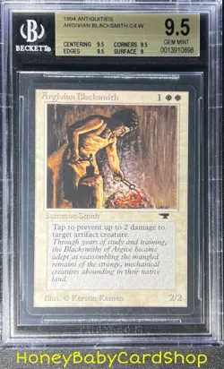 MTG Antiquities 1994 Argivian Blacksmith BGS 9.5 GEM MINT Old School 93/94 - Image 1